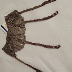 La Perla Brown Lace Garder Belt